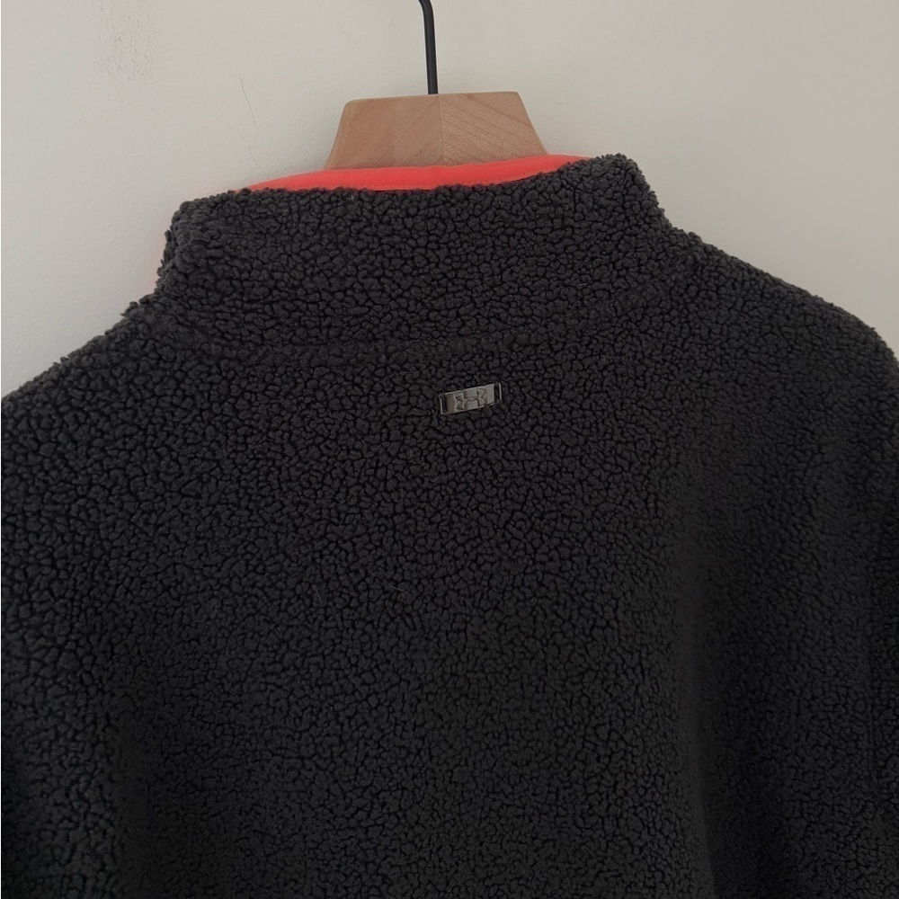 Under Armour Women's Gold Sherpa Jacket Light Weight Loose Fit Size XL - Picture 3 of 9